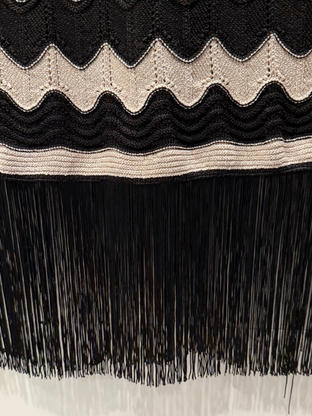 MANGO Women's Fringed Hem Midi Dress Size L - Picture 13 of 15